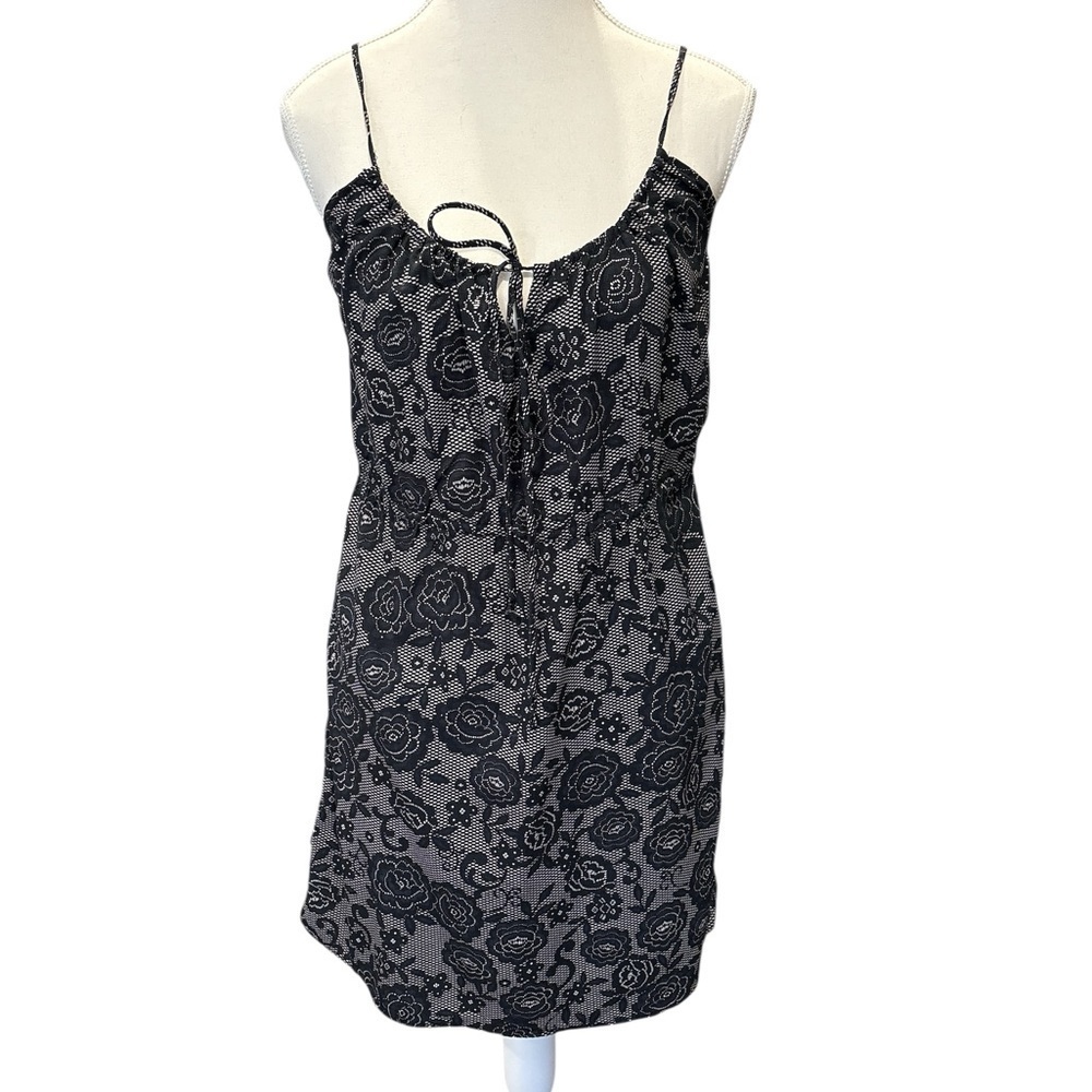 Billabong Black Floral Lace Pattern Dress